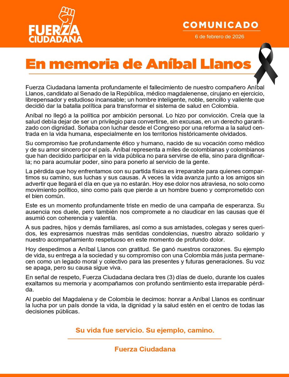 fzciudadana's tweet photo. En memoria de nuestro querido amigo y compañero de lucha Aníbal Llanos. https://t.co/g8xzBNjHsL