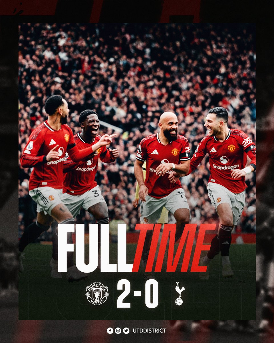 UtdDistrict's tweet photo. 𝐌𝐢𝐜𝐡𝐚𝐞𝐥 𝐂𝐚𝐫𝐫𝐢𝐜𝐤'𝐬 𝐑𝐞𝐝𝐬 𝐰𝐢𝐧 𝐟𝐨𝐮𝐫 𝐢𝐧 𝐚 𝐫𝐨𝐰! ❤️ https://t.co/bmssW16kTf