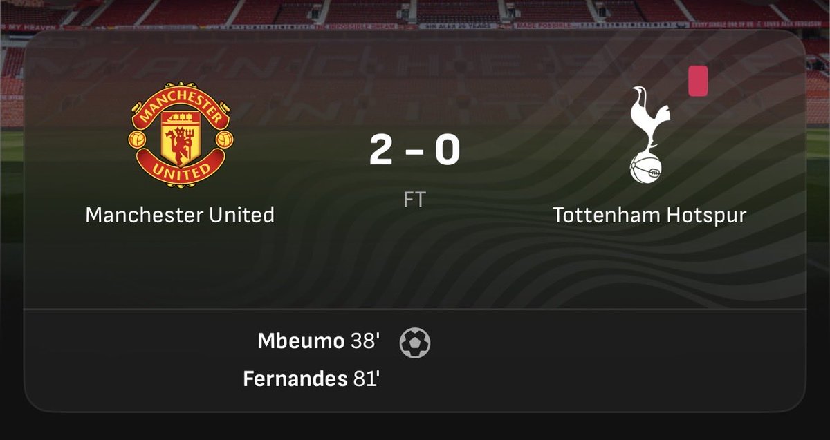 WEFOOTBALL777's tweet photo. 2025-26 PREMIER LEAGUE MATCHWEEK 25
Sat 7 Feb 12:30 UKT - Man United vs Spurs full-time results
#wefootball777 #football #premierleague #matchweek25 #mufc #spurs https://t.co/XpPkvYnmXK