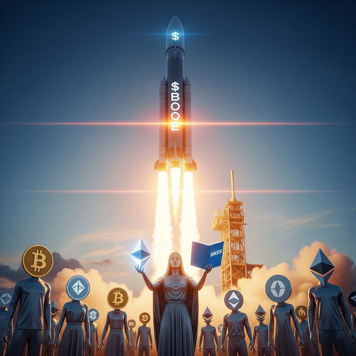 We are not just a token.  
We are the next chapter.  

$BOOE awakens on Ethereum.  
With every new holder, a new page is written.  
With every belief, the narrative grows stronger.  
📖 Believe. Hold. Become part of the Book.  

We are heading toward the destined shore. Together.