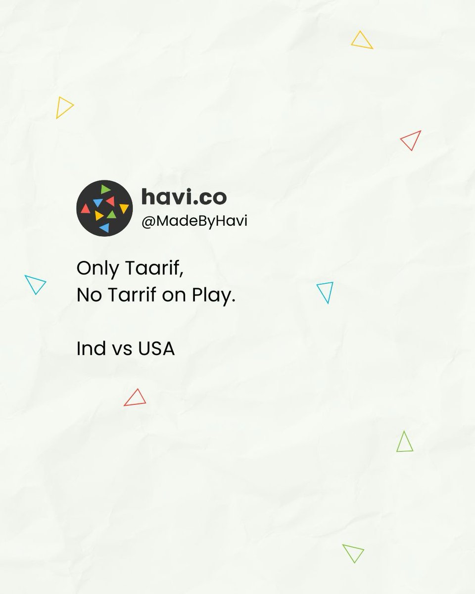 MadeByHavi's tweet photo. #T20WorldCup 
#INDvsUSA 
#TariffMemes 
#CWC2026 https://t.co/OQKOQ5uHWQ