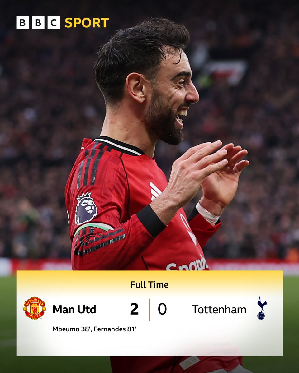 It's a fourth Premier League win in a row for Man Utd 🔥