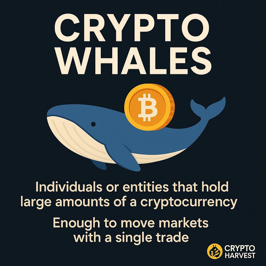 cryp_harvest's tweet photo. 🧠 Daily Nugget

WHAT ARE CRYPTO WHALES?

Crypto whales are individuals or entities that hold large amounts of a particular cryptocurrency — enough to move markets with a single trade.

#CryptoTips
#CryptoAwareness
#BlockchainTips
#BTC
#CryptoEducation
#LearnCrypto https://t.co/RDkAmkCOK9