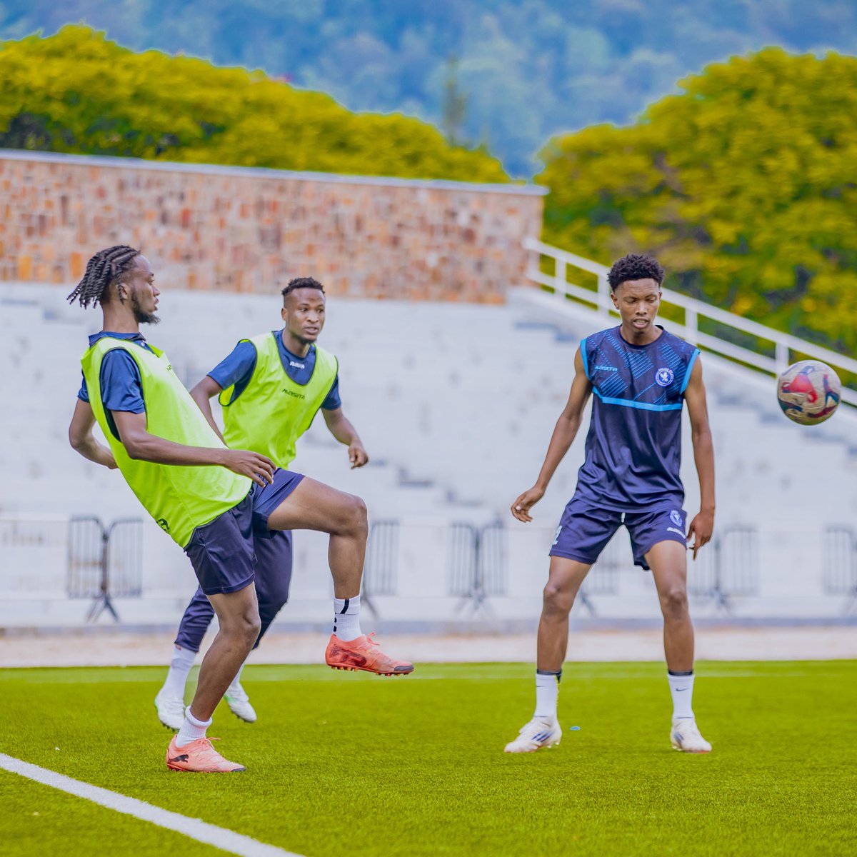 policefcrwanda's tweet photo. Last training session completed — all eyes on tomorrow’s match against AS Kigali ⚽🔥
#secondleg #rwandapremierleague https://t.co/9FCWHsdhm0