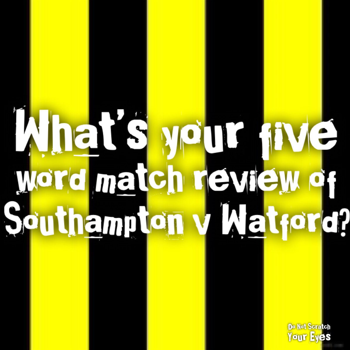 Do Not Scratch Your Eyes Watford FC Podcast 🐝 tweet media