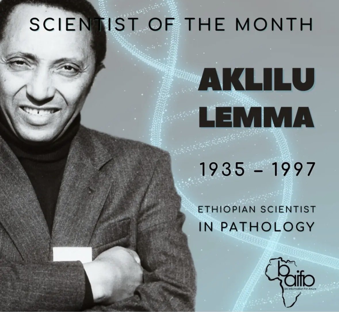Professor Aklilu Lemma discovered the endod plant as a natural control to fight bilharzia, a disease that affects millions in Africa, second only to malaria. #BlackHistoryMonth