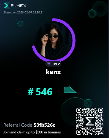 Check out my profile on SUMEX! I'm level 2! app.sumex.io//login?ref=53f…