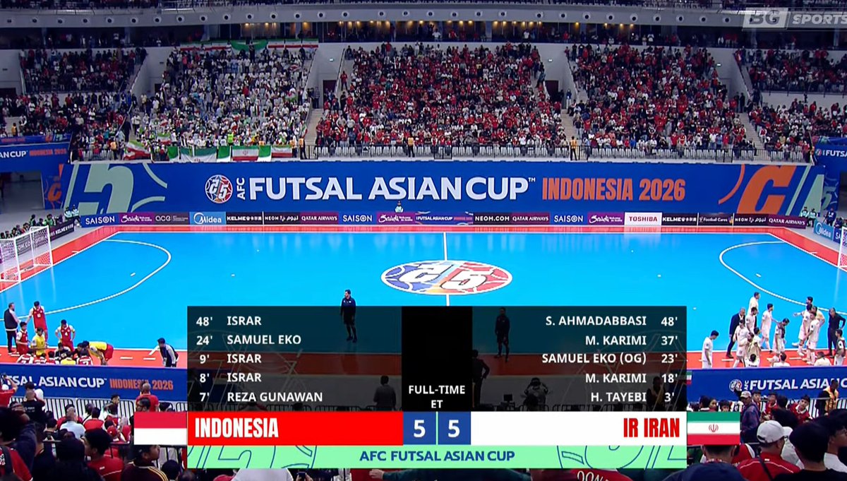 No matter the ending, this is the GREATEST AFC Futsal Asian Cup Final. 🍿

#ACFutsal2026