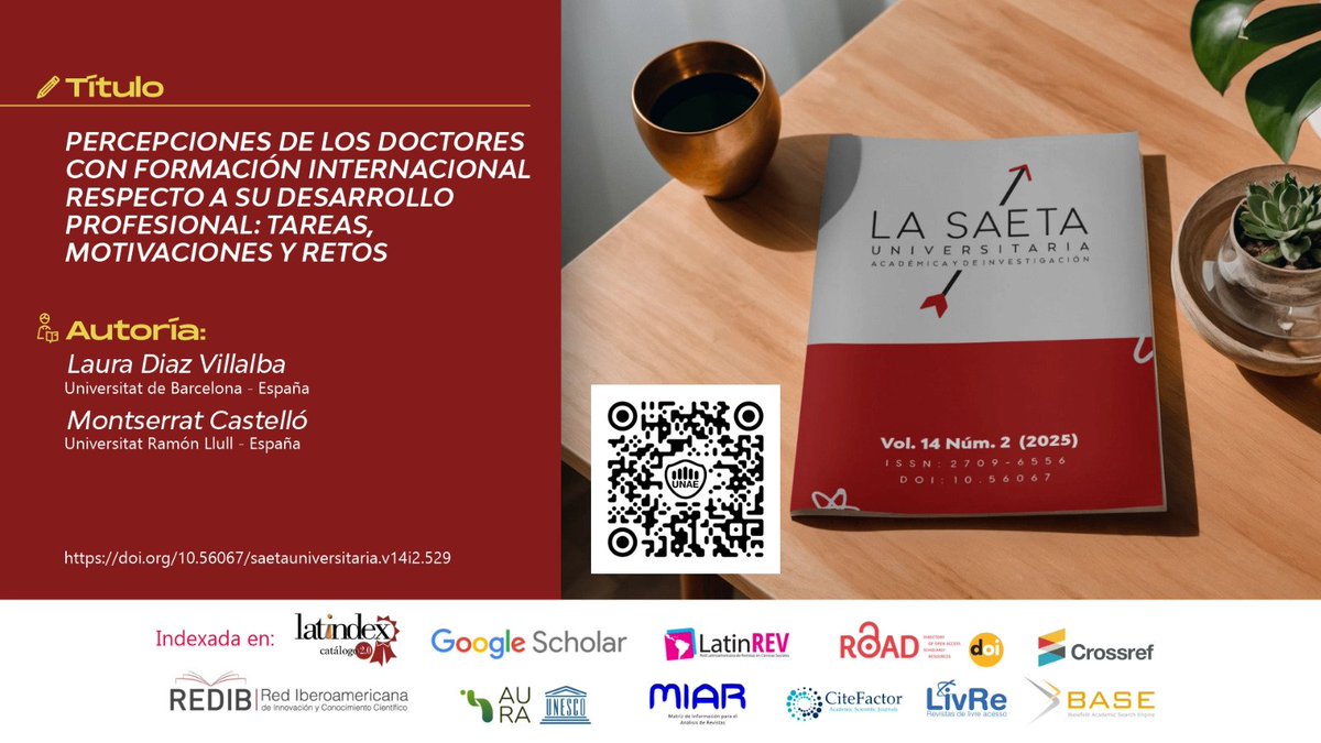 MatiDenis29's tweet photo. Lectura completa en la revista La Saeta Universitaria, Académica y de Investigación de la @UNAE_Enc: 
https://t.co/Ky8CVv10at

"Los doctores nóveles enfrentan dificultades para trabajar a tiempo completo". https://t.co/TnHcW3Z9eY