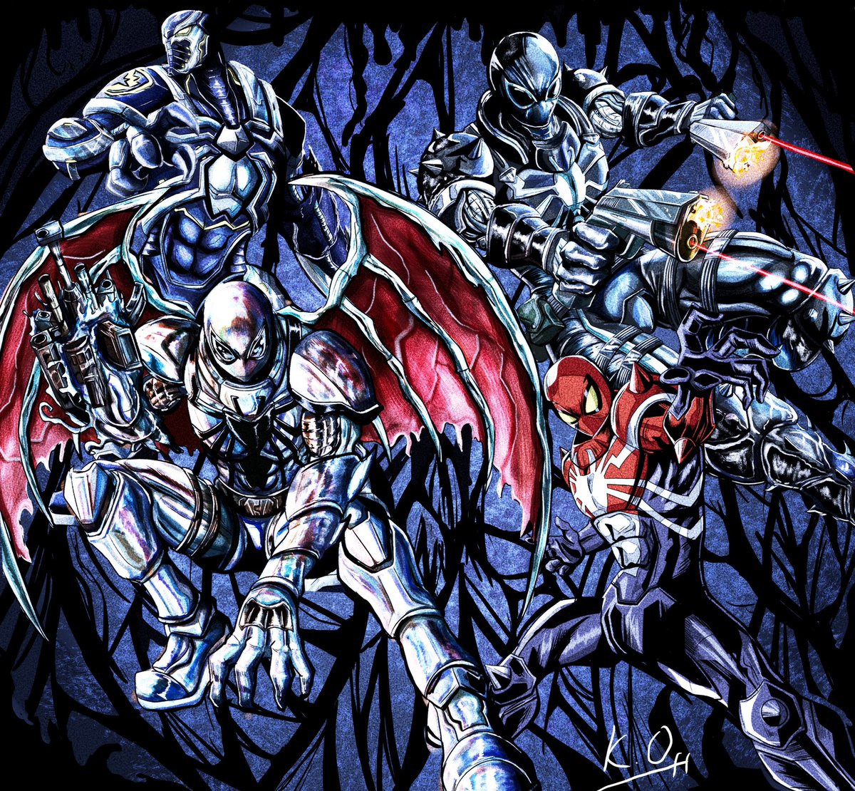 burewai0000's tweet image. Flash Thompson a.k.a  AGENT VENOM
#イラスト #illustration  #Agentvenom #Venom   #ヴェノム