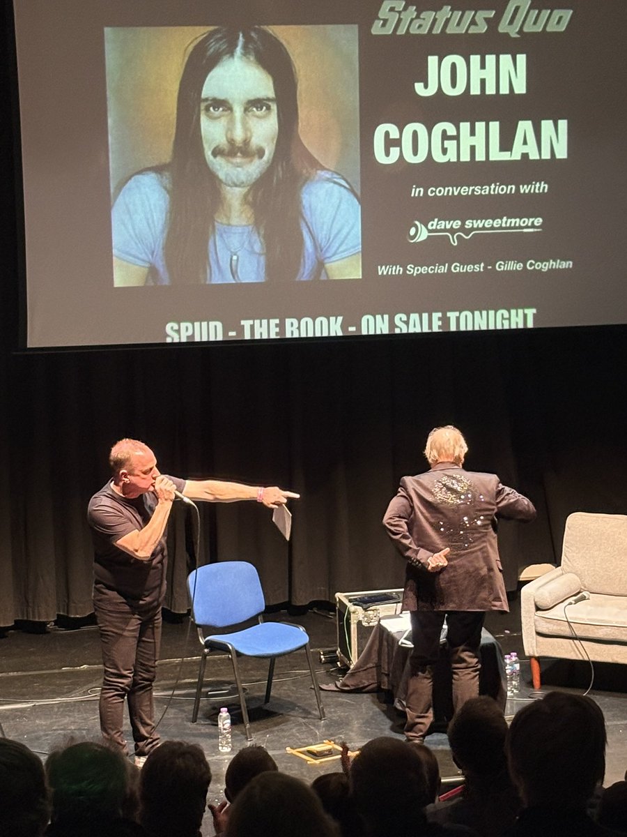 davesweetmore's tweet photo. Brilliant night at The @edgeartscentre #MuchWenlock #Shropshire on โAn Evening With John Coghlanโ โ๏ธ #johncoghlan #statusquo #franticfour https://t.co/ZgI7N3nsVk