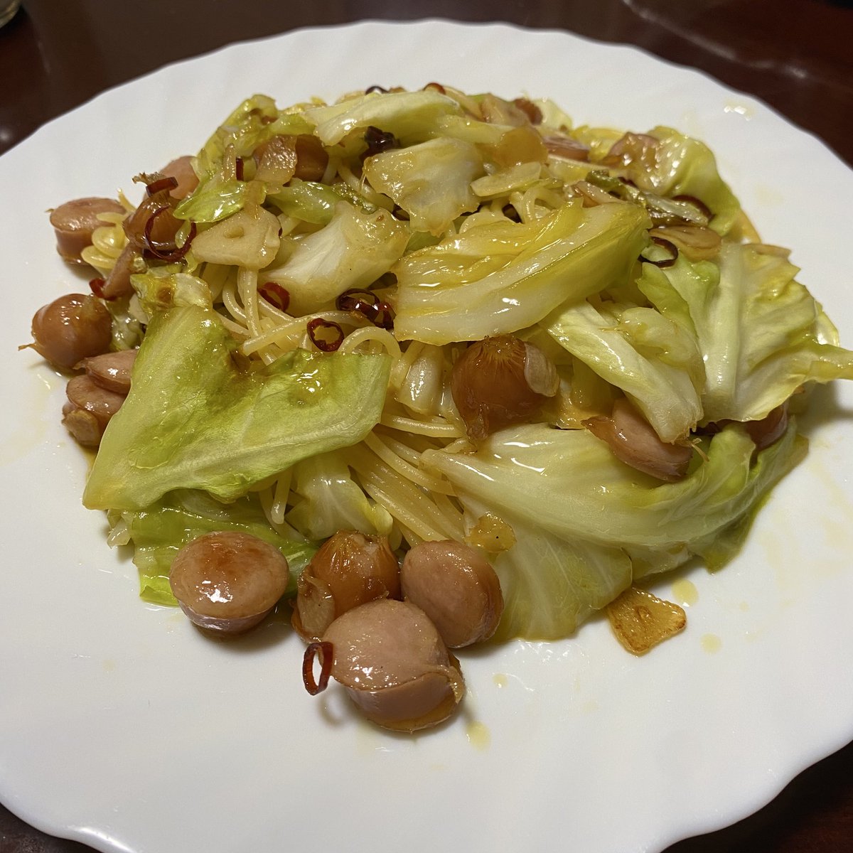 Post by 緑道亭てぃな🐚🏴‍☠️🖋expo day2 on X: ペペロンチーノ