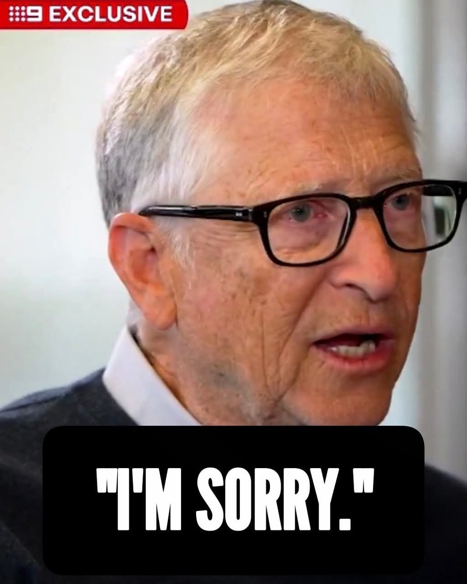 RedPilledNurse's tweet image. 🚨 APOLOGY: In an interview, Bill Gates said that he regrets "every minute" he spent with Jeffrey Epstein. 

He continued to say, "I was foolish to spend time with him."

Still don't believe you, Bill!

His only regret was getting caught!
