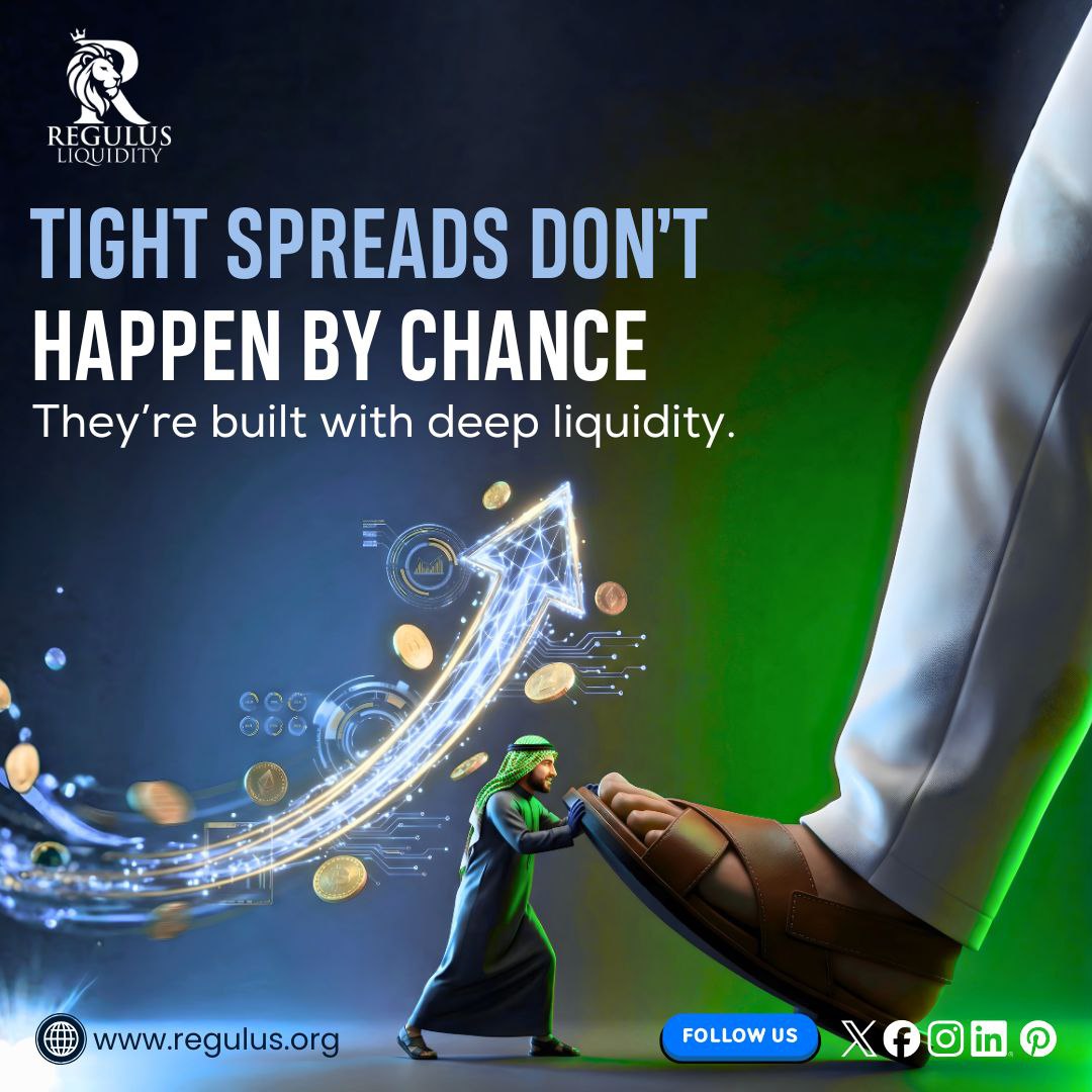 regulusorg's tweet image. Tight spreads aren’t luck.
They’re engineered.

#Regulusliquidity #LiquidityProvider #SmartTrading #ForexLiquidity