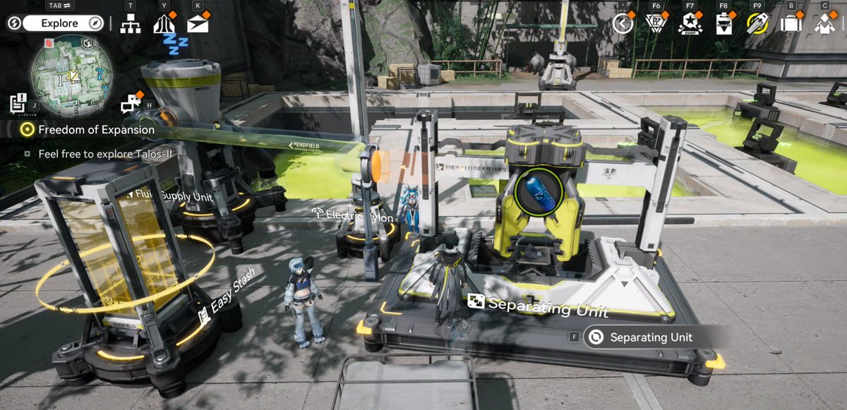 Arknights: Endfield, a game about producing industrial quantities of Mountain Dew and filling swimming pools with it. 

#エンドフィールド #Endfield