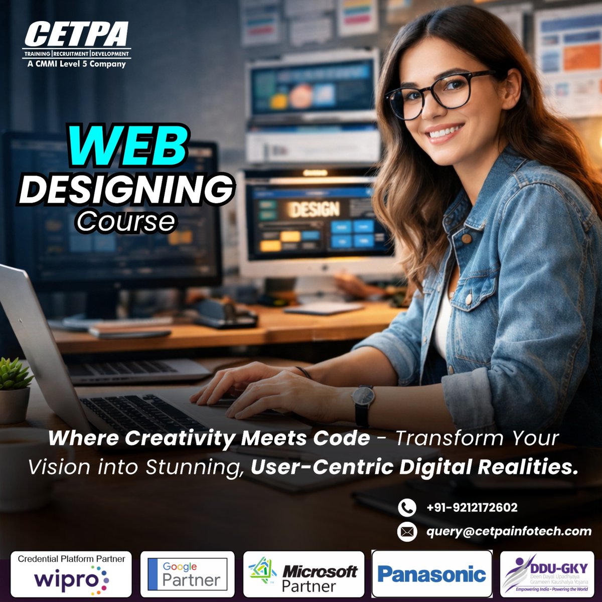 cetpainfo's tweet photo. Turn your creativity into a career! Master UI/UX, HTML, CSS, and modern design tools to build stunning, responsive websites

Apply Now: https://t.co/hb9tlSXkvA
.
#cetpainfotech #webdevelopment #webdesign #frontenddeveloper #WebDesign #UIUX #FrontendDeveloper #LearnWebDesign https://t.co/y6WM038Aiy