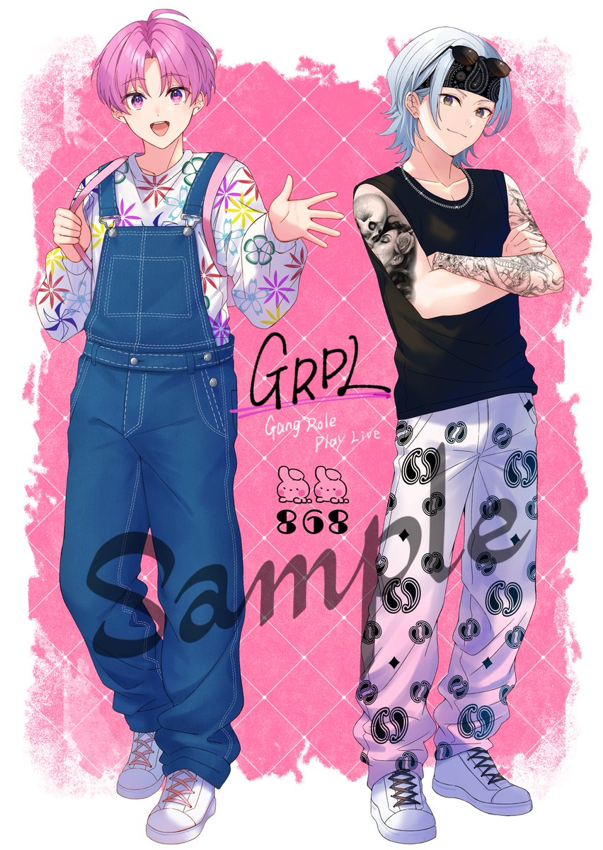 【お知らせ】
GRPLにてフェアリートピオ様・とっぴー様宛、ジョシュアマーキル様・切嘛様宛のフラスタ等身大パネルのイラストお手伝いさせていただきました。
現地で見かけた際は是非たくさん写真を撮って貰えたら嬉しいです！
開催&amp;ご出演おめでとうございます😊
#絵っぴー #きるま絵 #ストグラGRPL