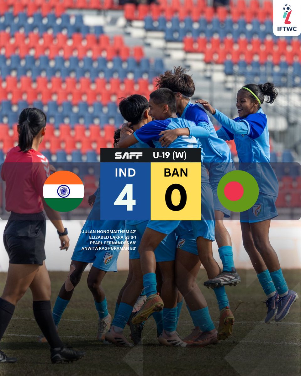 IFTWC's tweet image. INDIA ARE THE SAFF U-19 CHAMPIONS!!!! 🇮🇳🔥🔥🔥