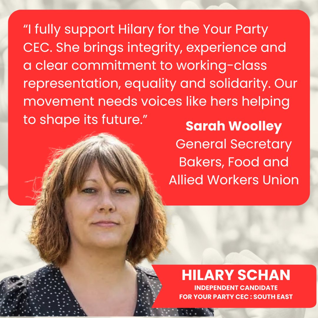 I'm proud that <a href="/BFAWUOfficial/">BFAWU</a> have endorsed my campaign as an Independent candidate for <a href="/thisisyourparty/">Your Party</a> CEC and to have the backing of General Secretary <a href="/sarahwoolley01/">sarah woolley</a> 

My article in <a href="/M_Star_Online/">Morning Star</a> the importance of workplace organising and why Independent voices are needed 👇