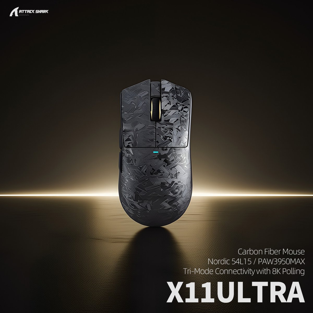 🦈 ATTACK SHARK X11 ULTRA CARBON FIBER MOUSE

🎁 Super Early Bird:
Use Code X11ULTRADEAL for 15% OFF
Offer valid until Feb 14, 2026 (PST)

👇 Gear up for ultimate precision:
attackshark.com/products/attac…