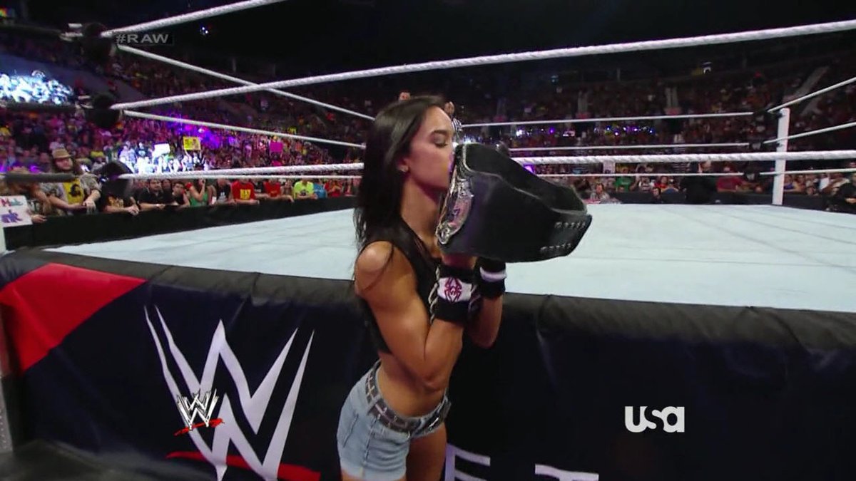 TravisJonesWWE's tweet photo. Lady @TheAJMendez - The #WorldWrestlingEntertainment #DivasChampion truly love being the @WWE DivasChampion and making the #DivasTitle so iconic in the process, #TeamAJ. #RT if u agree #WeLoveAJ #IconicAJ #AJFansForEver #RAW #WWERAW https://t.co/VxgyyVaAWp