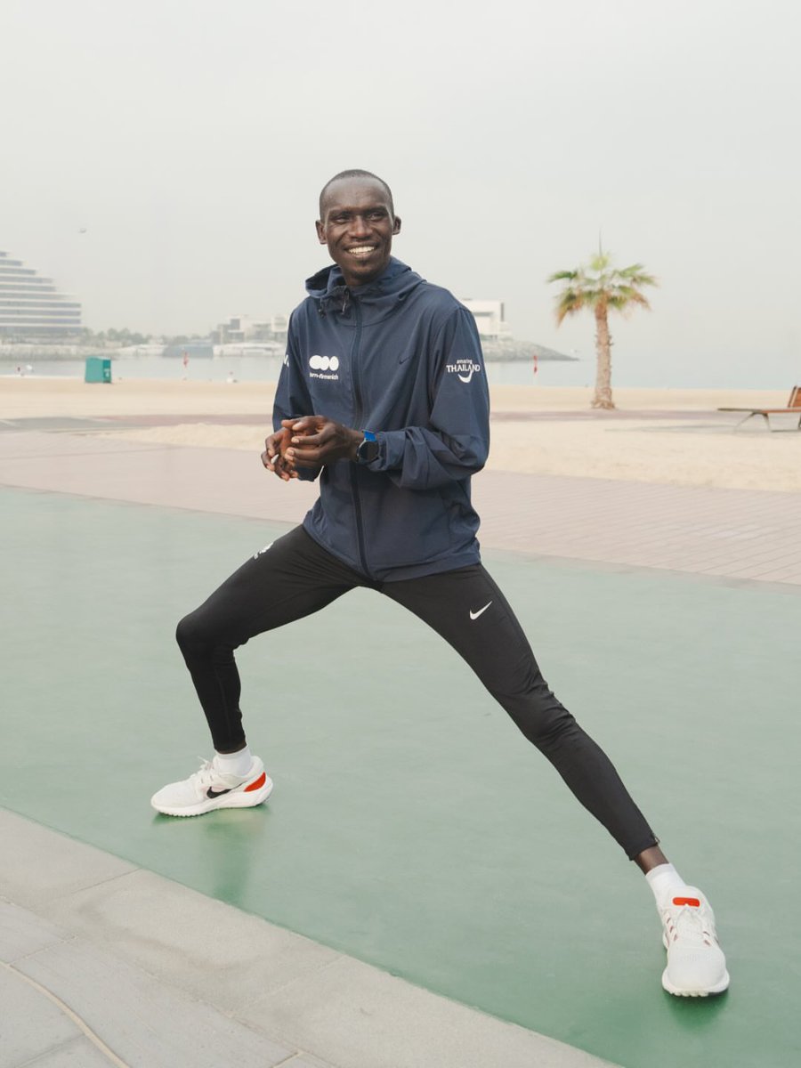 iamcheropmark's tweet image. Uganda’s long-distance athlete Joshua Cheptegei is set to compete in the 2026 Burj2Burj Half Marathon tomorrow in UAE. 
The world record holder will then shift focus to the full marathon as he lines up for the London Marathon on April 26, continuing his transition and ambitions