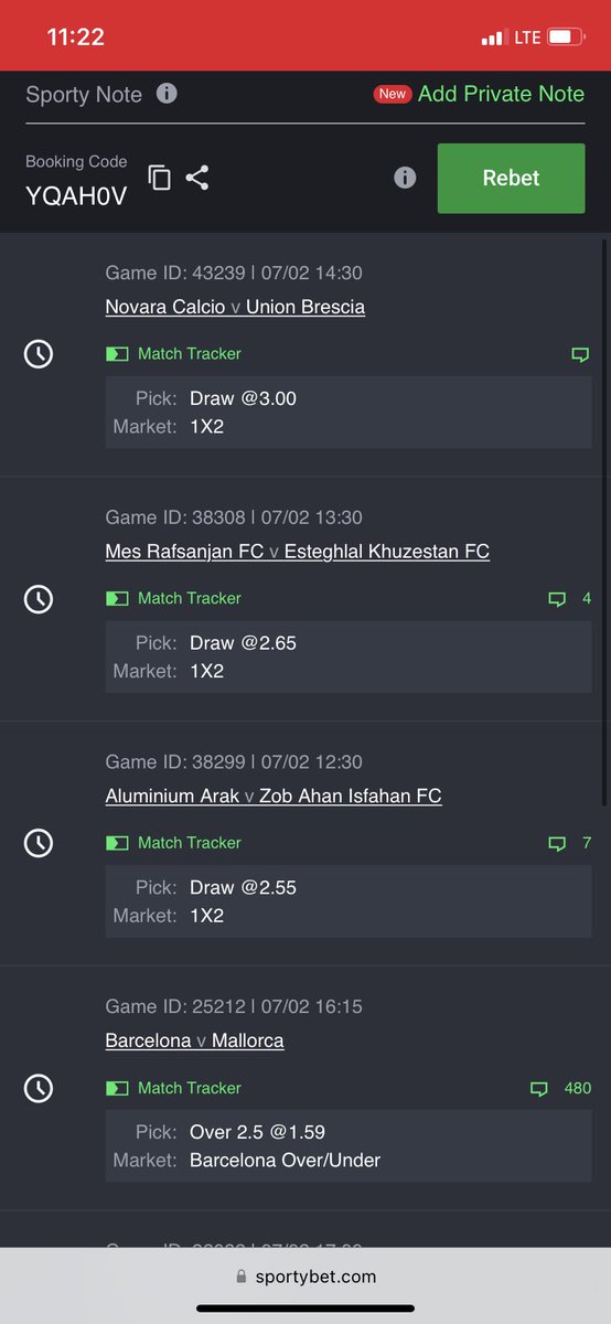 drdtipster's tweet image. Please Lord….. today

YQAH0V

FOLLOW, LIKE &amp;amp; RETWEET for more free bets.

#acca #sporty #sportybet #Sportybetcode #drdtipster #giveaway #begambleaware 🔞