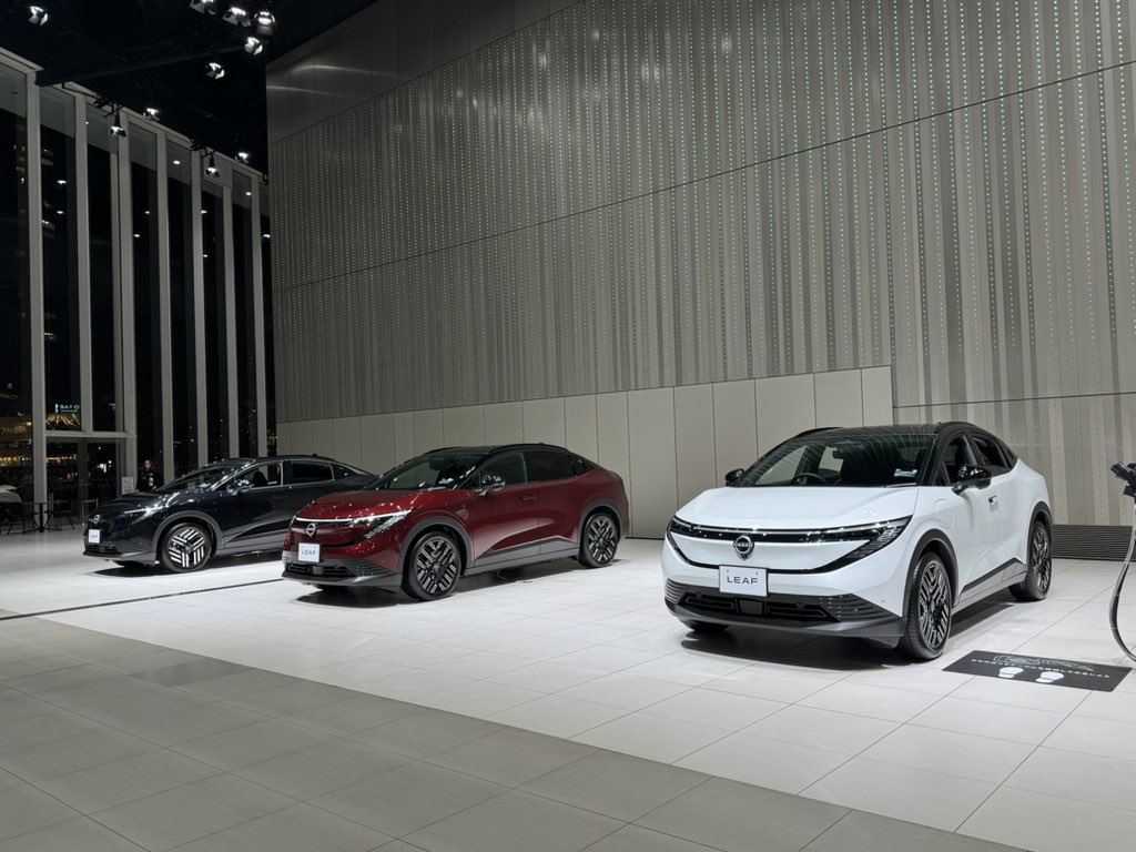 Grandriveから日産GHQギャラリーへ。新型リーフ、Grandriveではシャシーの開発担当者さんの同乗/解説付きで試乗しましたが、とてもスムーズでしなやかで、いい車乗ってるなって感じられました。
#日産リーフ　#日産グローバル本社ギャラリー #Playground