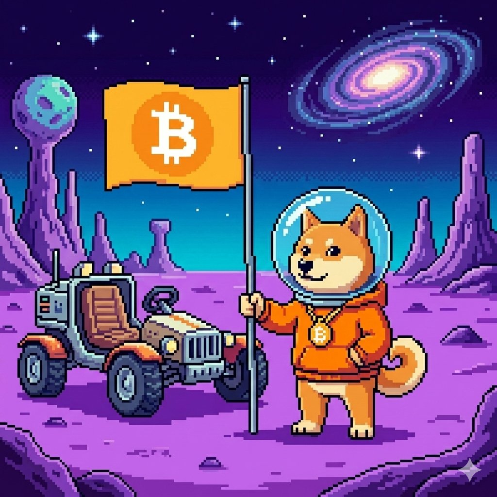 Luca50898's tweet photo. We're not just going to the moon, but to the vast expanse of outer space.
#dogofbitcoin $DOG @LeonidasNFT https://t.co/40vdGZf6bT
