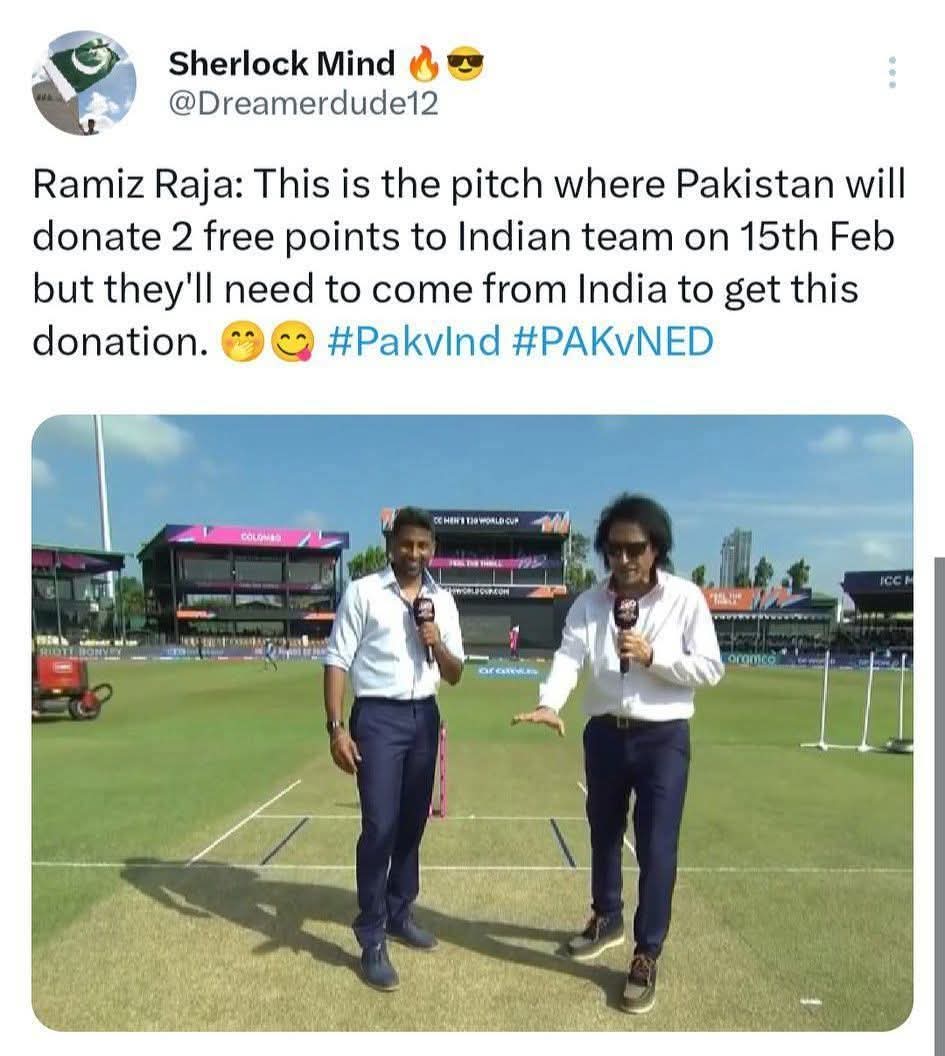 BabarAzamFC056's tweet image. Ramiz Bhai not coming slow 
#PakvsNL #PAKvsNET #FahimAshraf #T20WorldCup