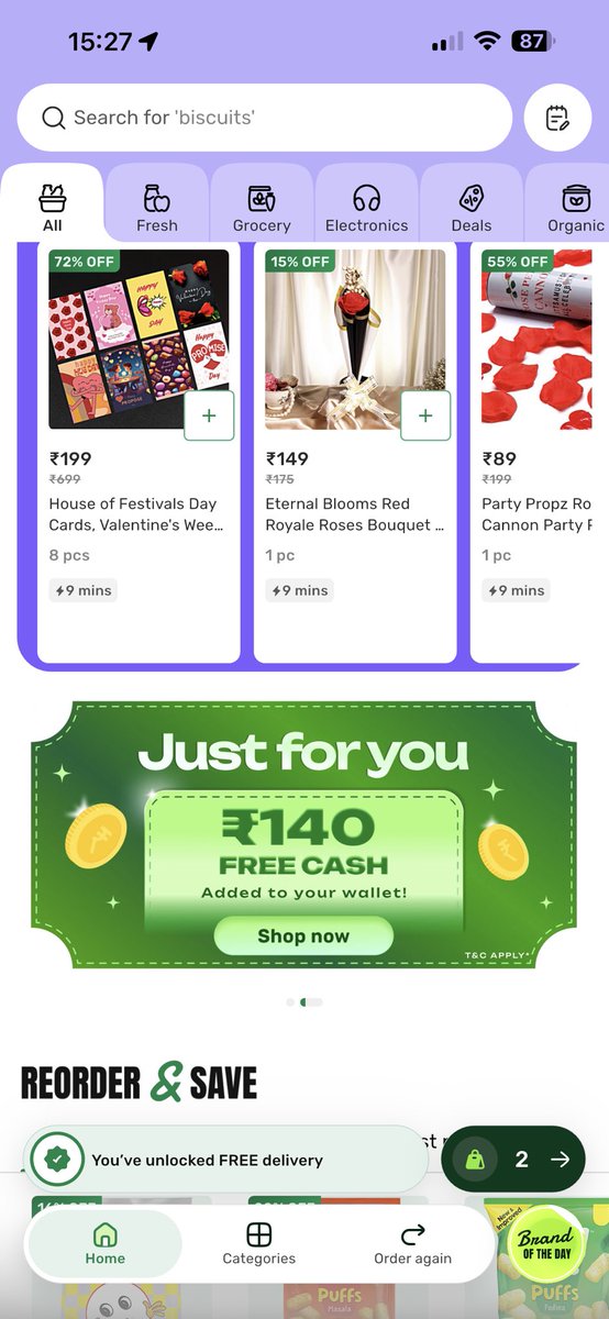 Ninjaderusso's tweet photo. @bigbasket_com what is this? Free 140 cash scam, as i am not able to use it! Is it a marketing gimmick? This doesnt make sense to me https://t.co/pt51pz5ABD