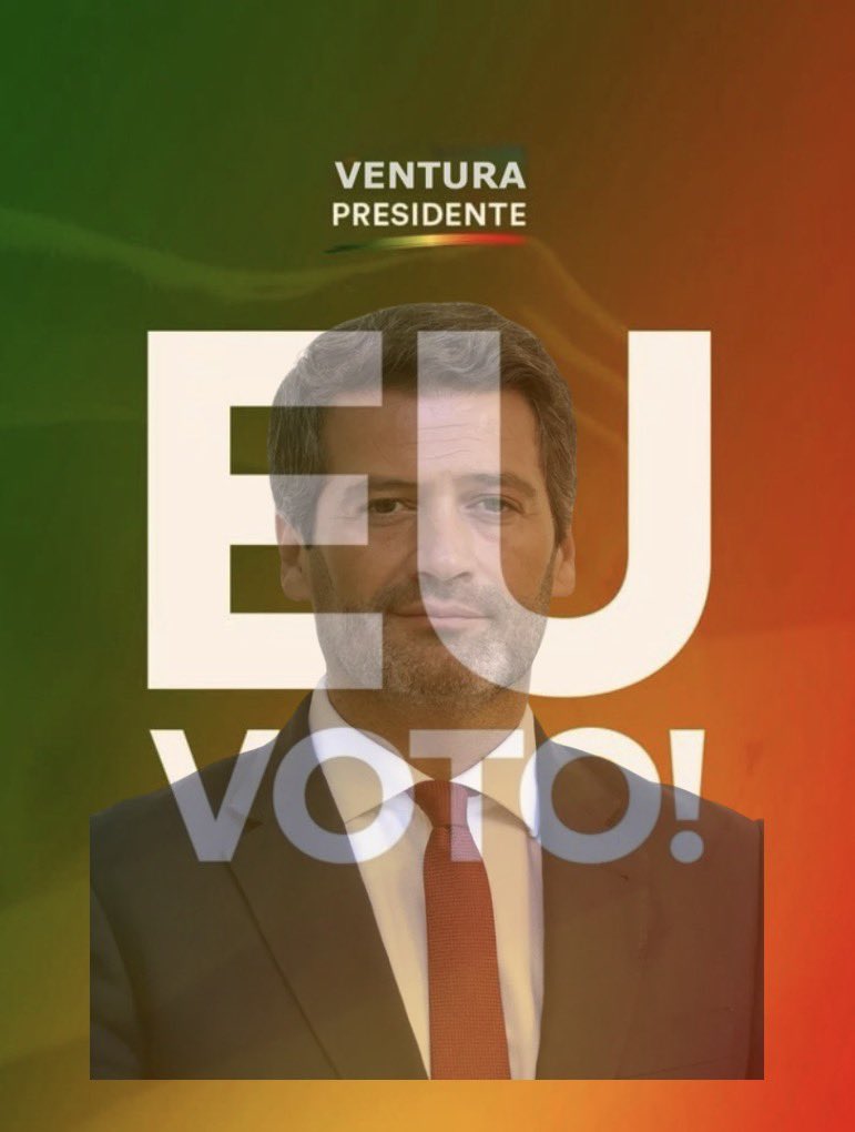 Amanhã voto pela mudança! Portugal precisa de Ventura para construir o futuro!

Sem tachos, sem privilégios, Portugal primeiro! 🇵🇹