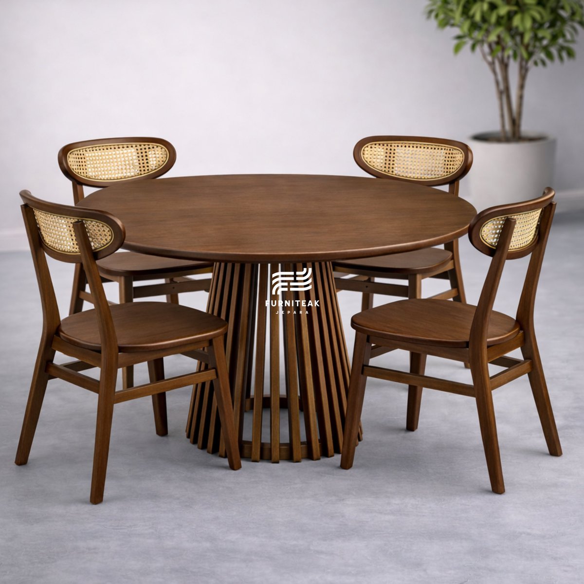 furniteak's tweet image. Perpaduan kayu solid dengan detail anyaman yang bikin ruang makan terasa lebih hidup tanpa perlu banyak dekorasi.
Simple, tapi terasa mahal.

Material kayu solid
Finishing natural walnut
Desain premium &amp;amp; proporsi ideal

untuk harga &amp;amp; detail:
wa.me/6281511145055

#dinningset