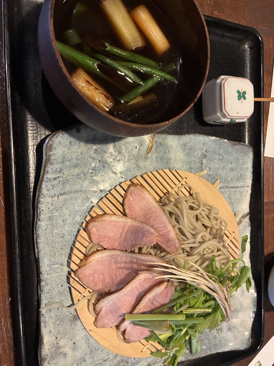 mosao999's tweet photo. 鴨蕎麦美味かったわぁ🦆 https://t.co/8dGgMIgVAR