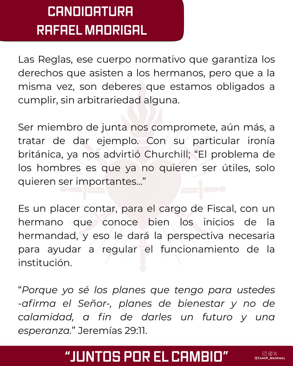 Candidatura Rafael Madrigal tweet media