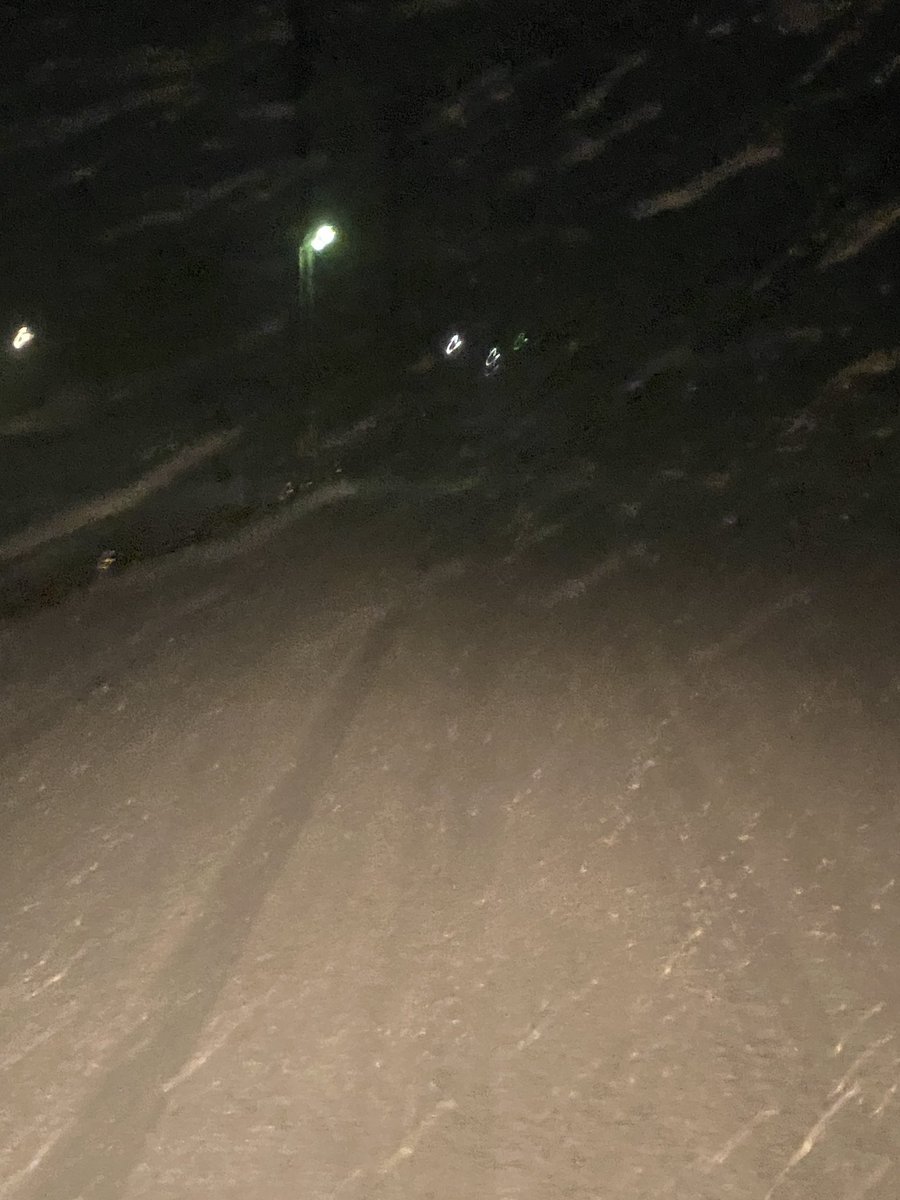 雪の降り方サイコ過ぎる。ちょっと暖かくなって油断させてからのコレ。秒で数センチ積もった。今日はヤバそう。