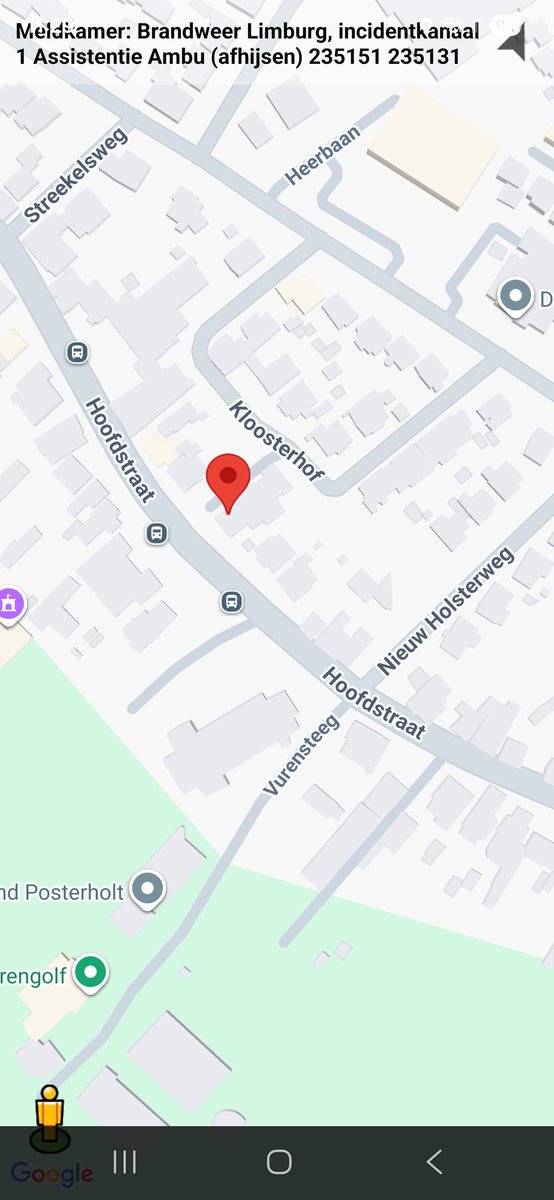 112 melding Assistentie Ambulance bij afhijsen