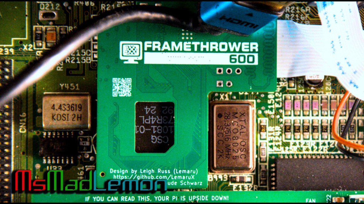 This week I install the FrameThrower 600 into my Amiga 600 with PiStorm and test it out. 
Watch here and enjoy: youtu.be/WjSwd0PfL-Y?si…
#Retro #Amiga #retrocomputing #commodore