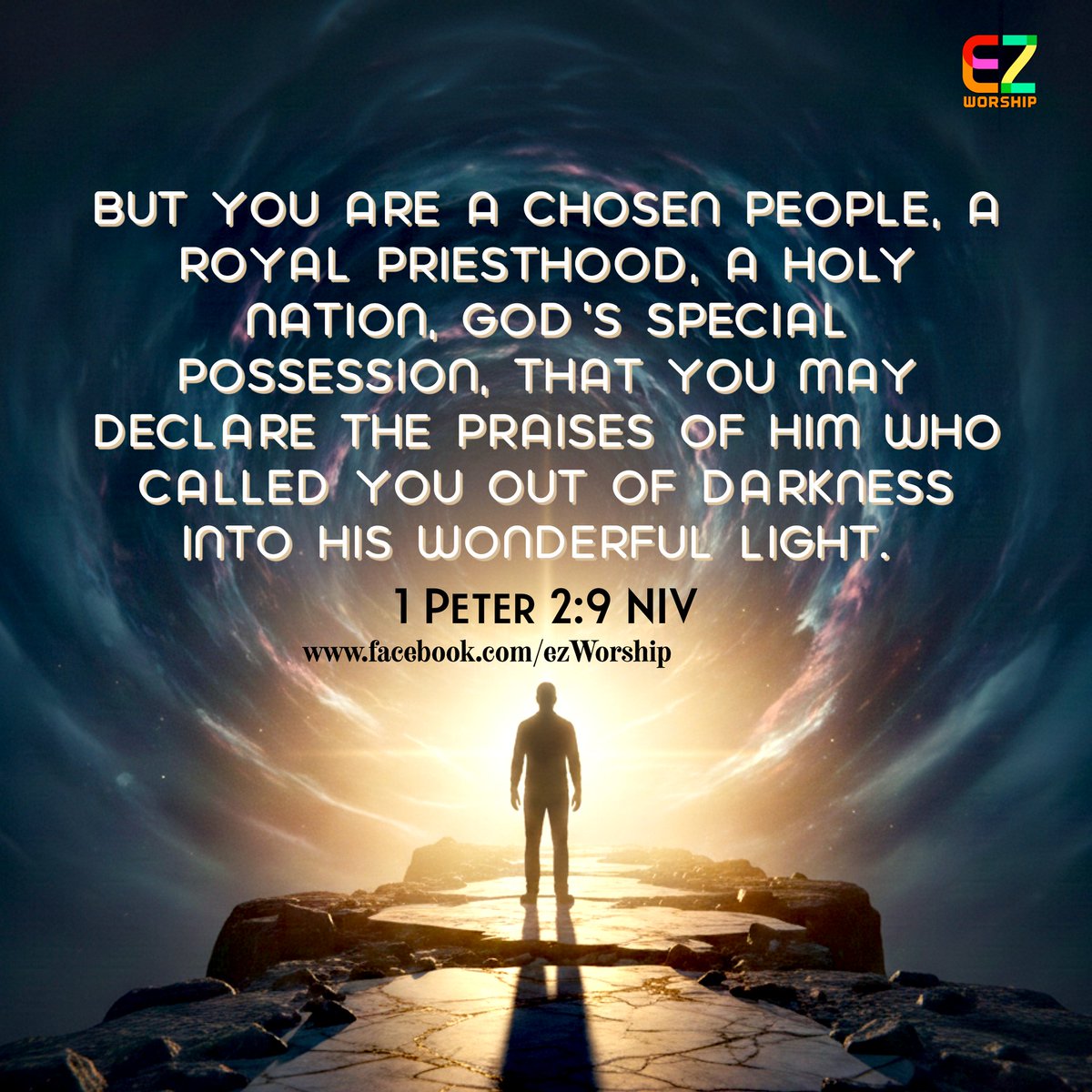 danlopez11's tweet photo. 1 Peter 2:9 NIV
But you are a chosen people, a royal priesthood, a holy nation, God’s special possession, that you may declare the praises of him who called you out of darkness into his wonderful light. 
#BibleVerseOfTheDay #VerseOfTheDay #Devotion  #ingBiblia #kapampangan https://t.co/fPAiWl5vYx
