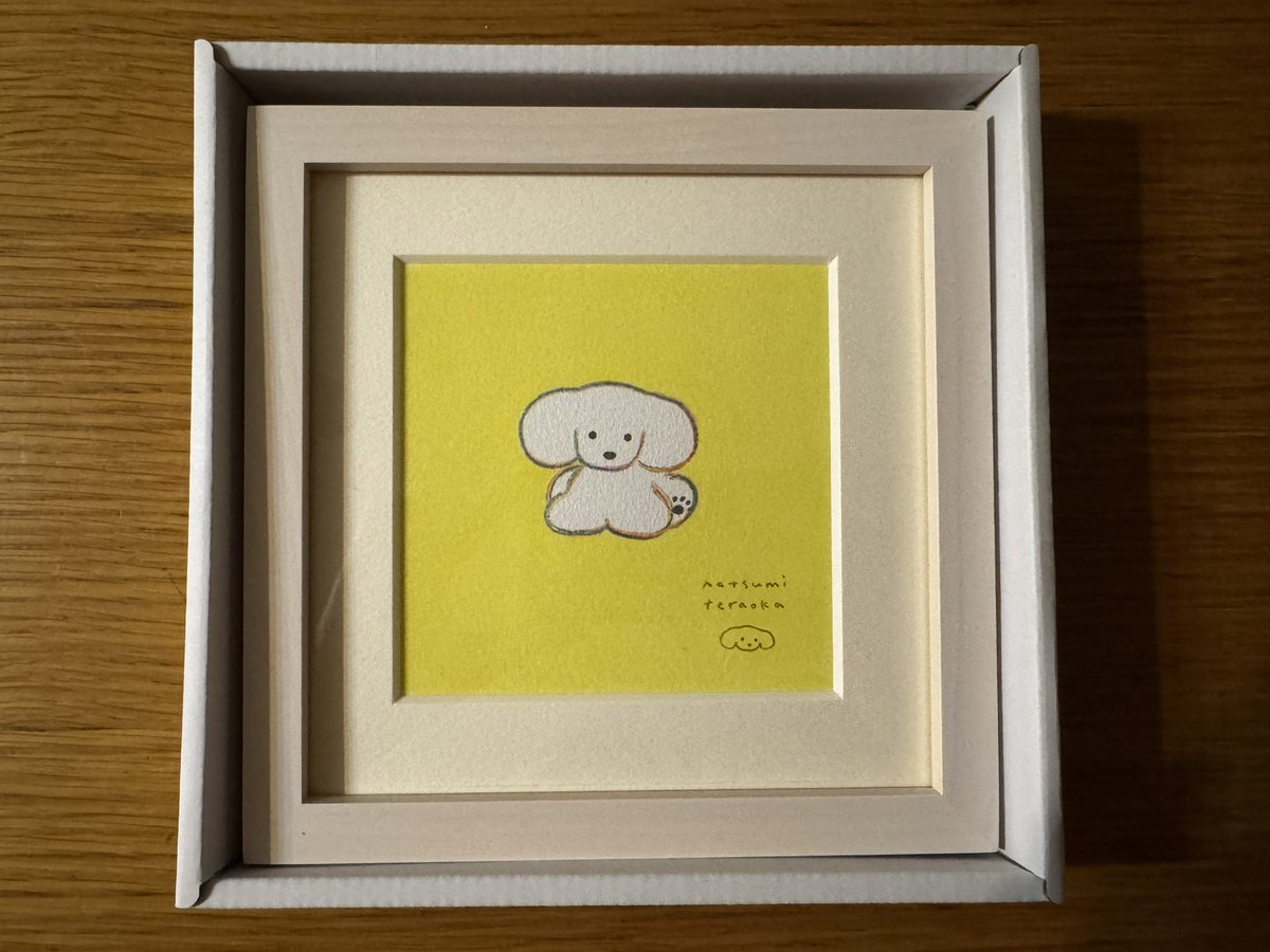 てらおかなつみ　原画 てらおかなつみさんの原画、抽選販売当たりました。ありがとうござい