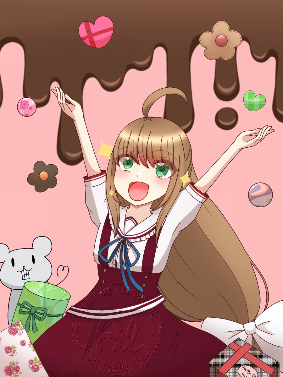 ふるりあーと バレンタイン！！ (線画してから誕生日イラストと構図