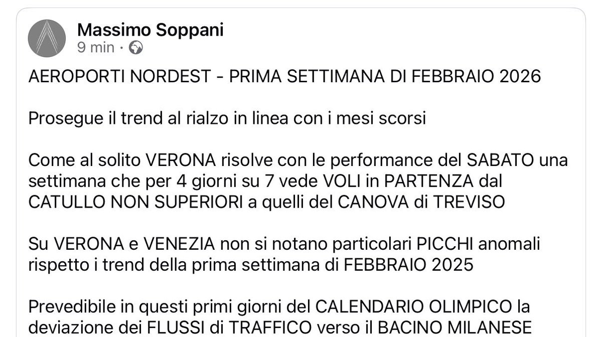 Runway32's tweet image. #BRESCIA #MONTICHIARI AEROPORTO 
@Runway32
sites.google.com/view/aeroporto…
#Venezia #Treviso #Verona
Aeroporti Nord-Est