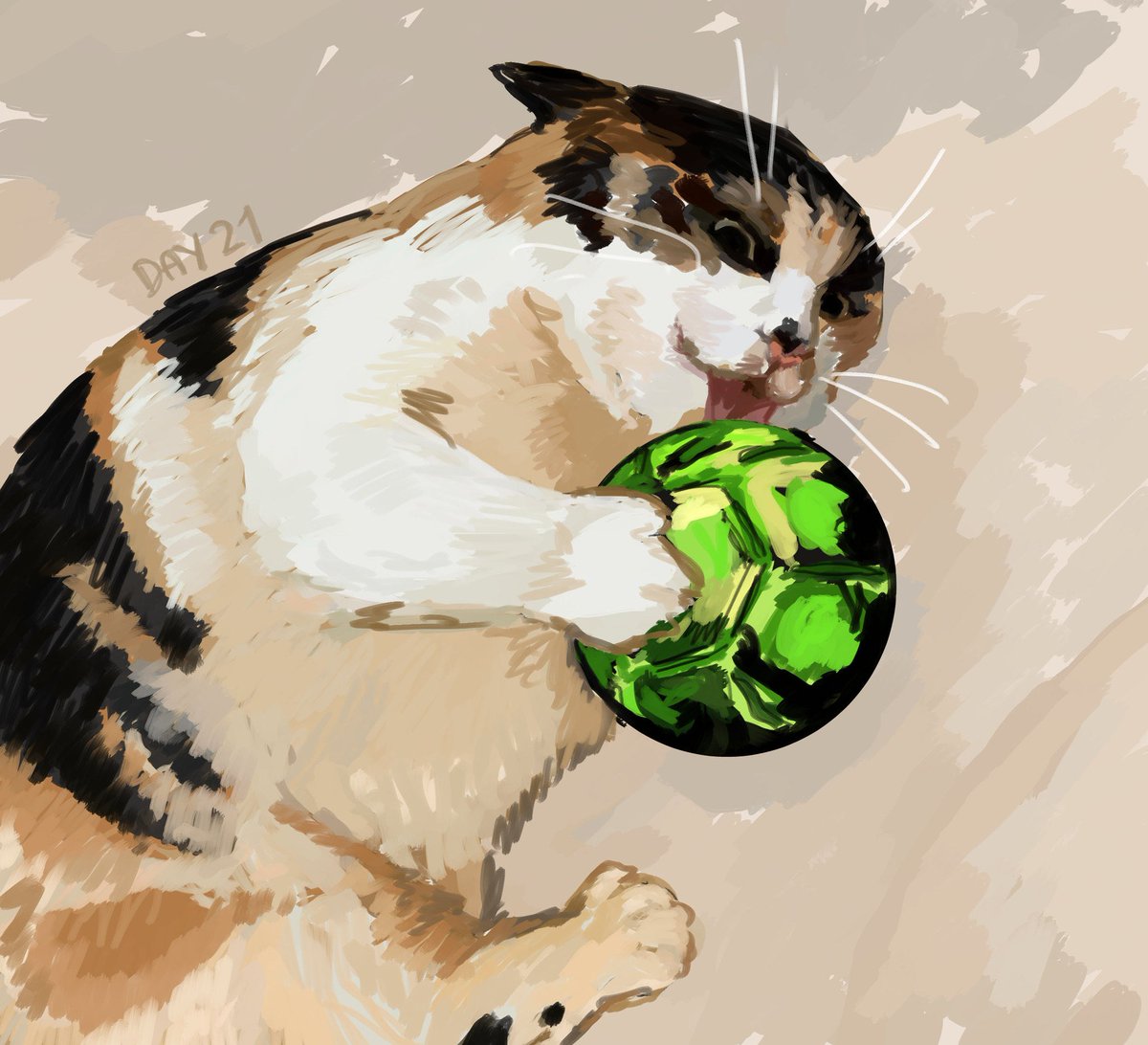 Day 21/60

feat. my sibling cat licking a steel ball because why not, it is my challenge after all !