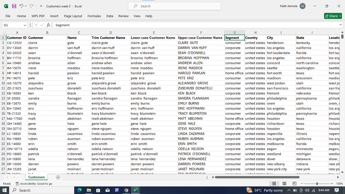 olasubomi287's tweet photo. Week 3 of Excel for Data Analysis
Worked on Excel data cleaning, IF functions, XLOOKUP, and conditional formatting using real datasets. Learning how to turn raw data into insights 📊
@TDataImmersed 
@DabereNnamani 
@JudeRaji_ 
@msexcel 
#TDI https://t.co/cJW3Nfz2vh
