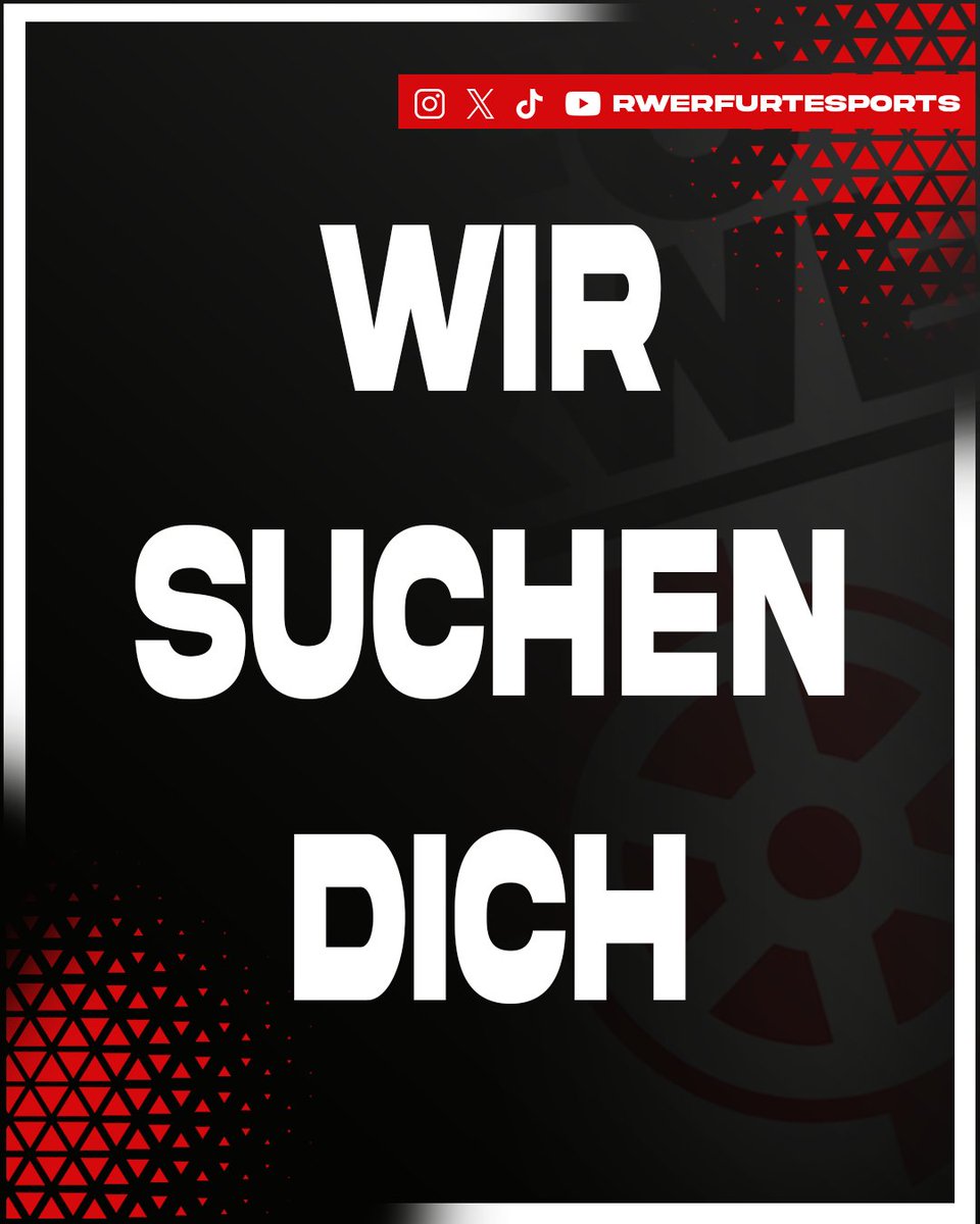 Wir suchen dich für unsere Orga!

Falls du Interesse haben solltest und im besten Falle sogar aus Thüringen kommst, dann melde dich per Ticket in unserem Discord oder per Mail

Esports@rot-weiss-erfurt.de

discord.gg/2GTCk5S7Dc