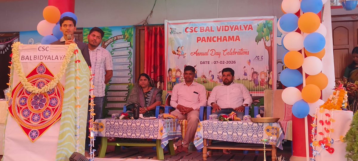 CSCSPVGANJAM's tweet photo. The Annual Day at Panchama’s CSC Bal Vidyalaya was a grand success!
A huge thank you to DM Ganjam, Shri Amit Sir, and other Official for encouraging our students with his presence. The future of Rangailunda looks bright! #cscbalvidyalaya @CSCegov_ @MohdRiaz0 @OdishaSpv #ganjam https://t.co/TtUWdTriMr