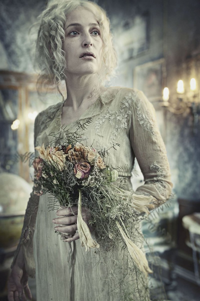 DonMcintyre70's tweet photo. The 2011 BBC version of Charles #Dickens' novel #GreatExpectations cast #GillianAnderson as Miss #Havisham. I was particularly struck by her portrayal as a very disturbed, obsessed woman who almost seemed to have never really left childhood. https://t.co/Dv48agjIKj