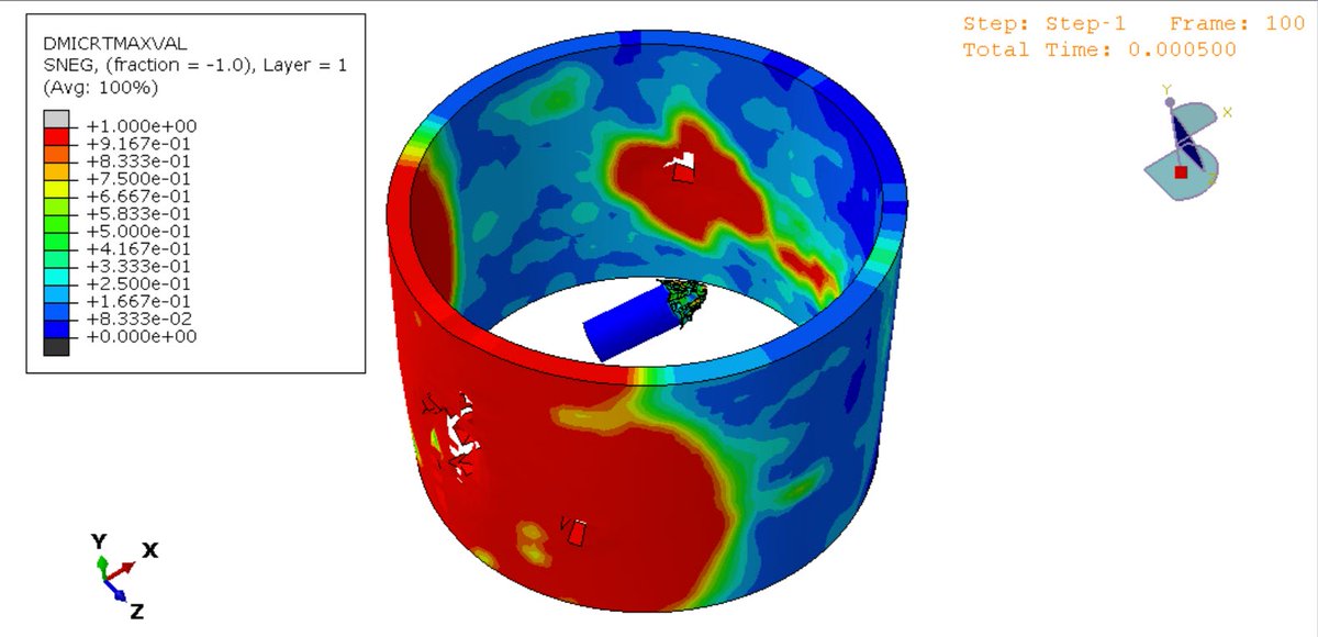 peymankarampour's tweet image. Analysis of the steel bullet high-velocity impact on the wood storage tank filled with soil

abaqusfem.com/analysis-of-th…

#Abaqus #Soil #CEL #Wood #Bullet #JC #Hashin #Damage #High_Velocity #Composite #Structure