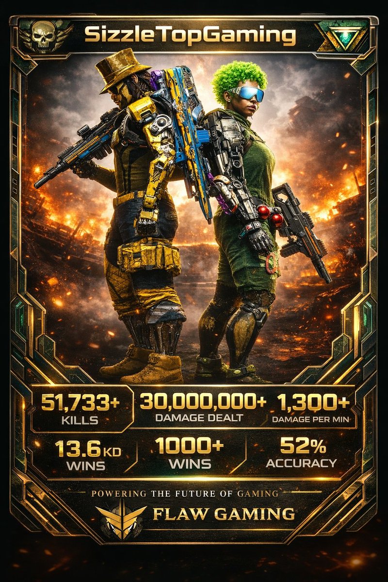 New colours. Same hunger.
<a href="/FlawgamingHQ/">FLAW GAMING</a> 💛🖤 esports community!  

My Player Card Stats of My Playstation 5 and PC <a href="/playoffthegrid/">Off The Grid</a> account intertwined🎮🖥