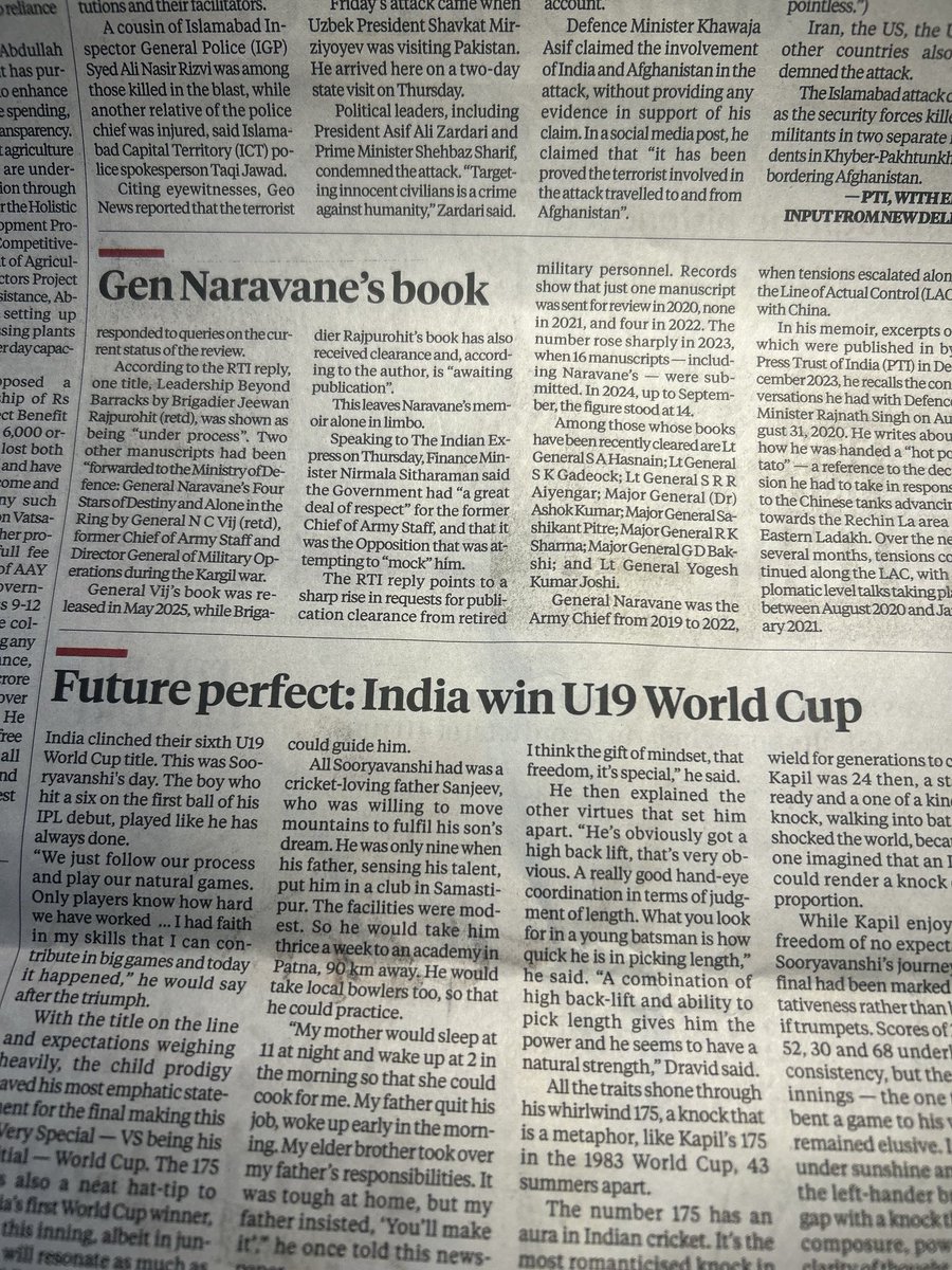 There is a sharp rise is retired officers submitting their books to MOD for clearance before publication. They are no longer under the Army Act. Why this sudden spurt? Have the rules changed?